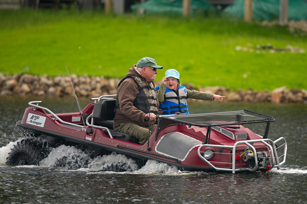 Using an Argo XTV in the water