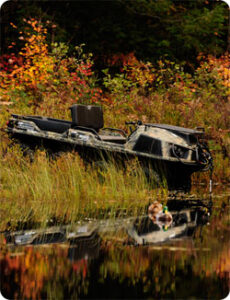 camo Argo entering the water