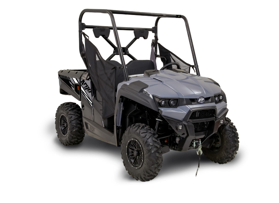 grey Argo brand side-by-side ATV with a winch on the front